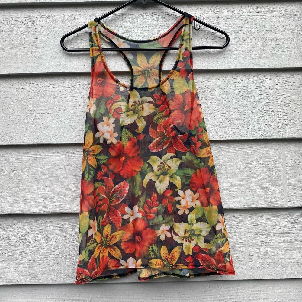 Terry Women's Size Medium Thin Bike Jersey, Flower Print